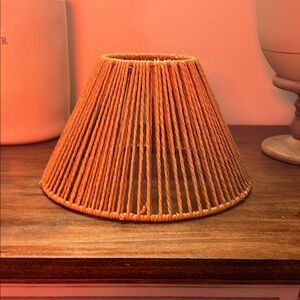 Woven Tan Lampshade